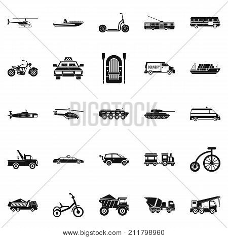 Ferriage icons set. Simple set of 25 ferriage vector icons for web isolated on white background