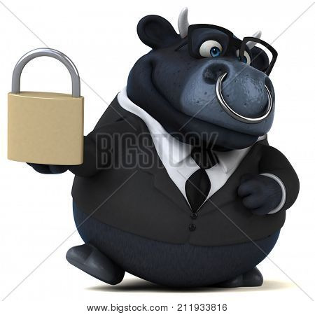 Black bull - 3D Illustration