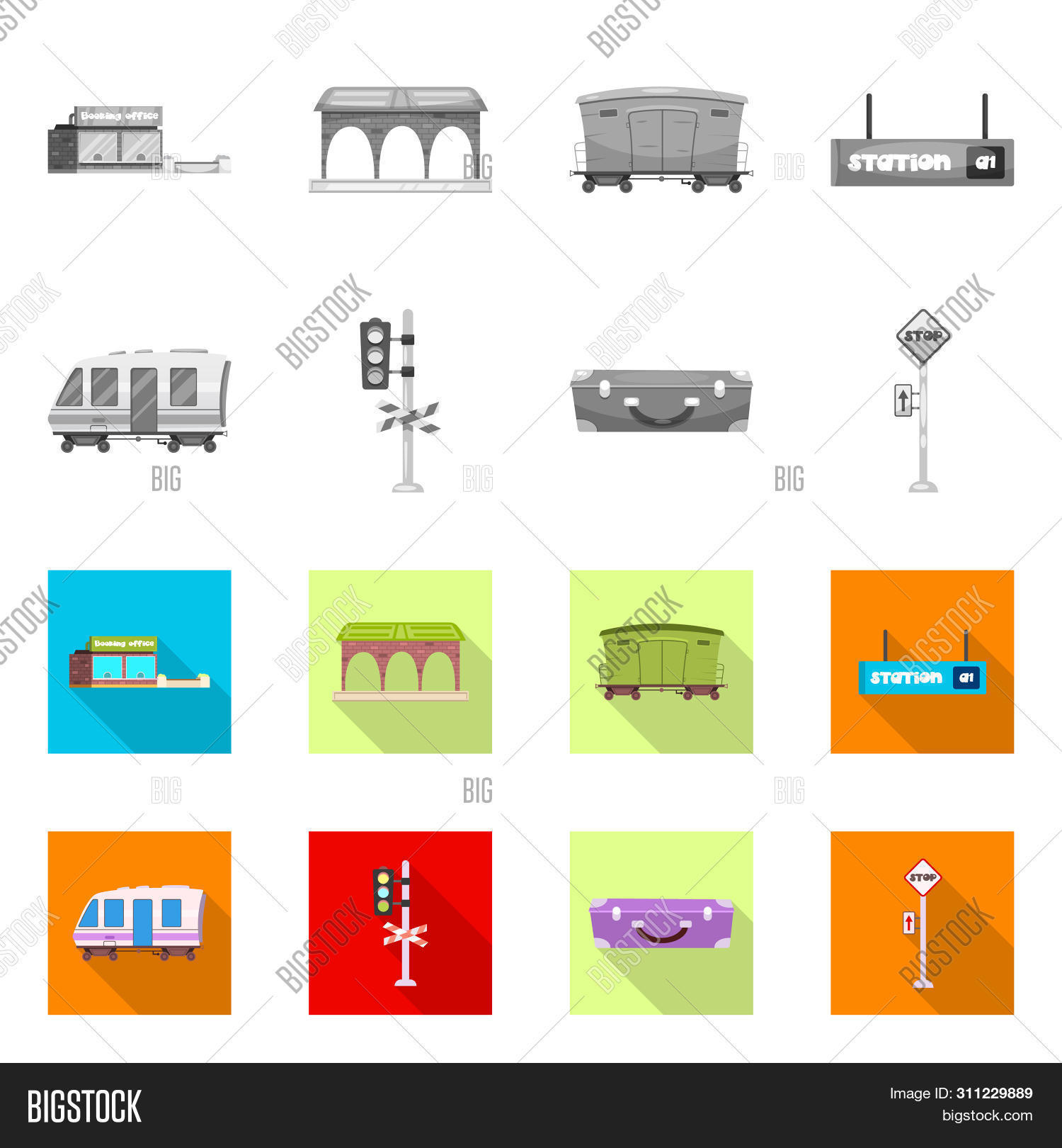 Train Bitmap File Bitmap Design Train Image & Photo (Free Trial) | Bigstock