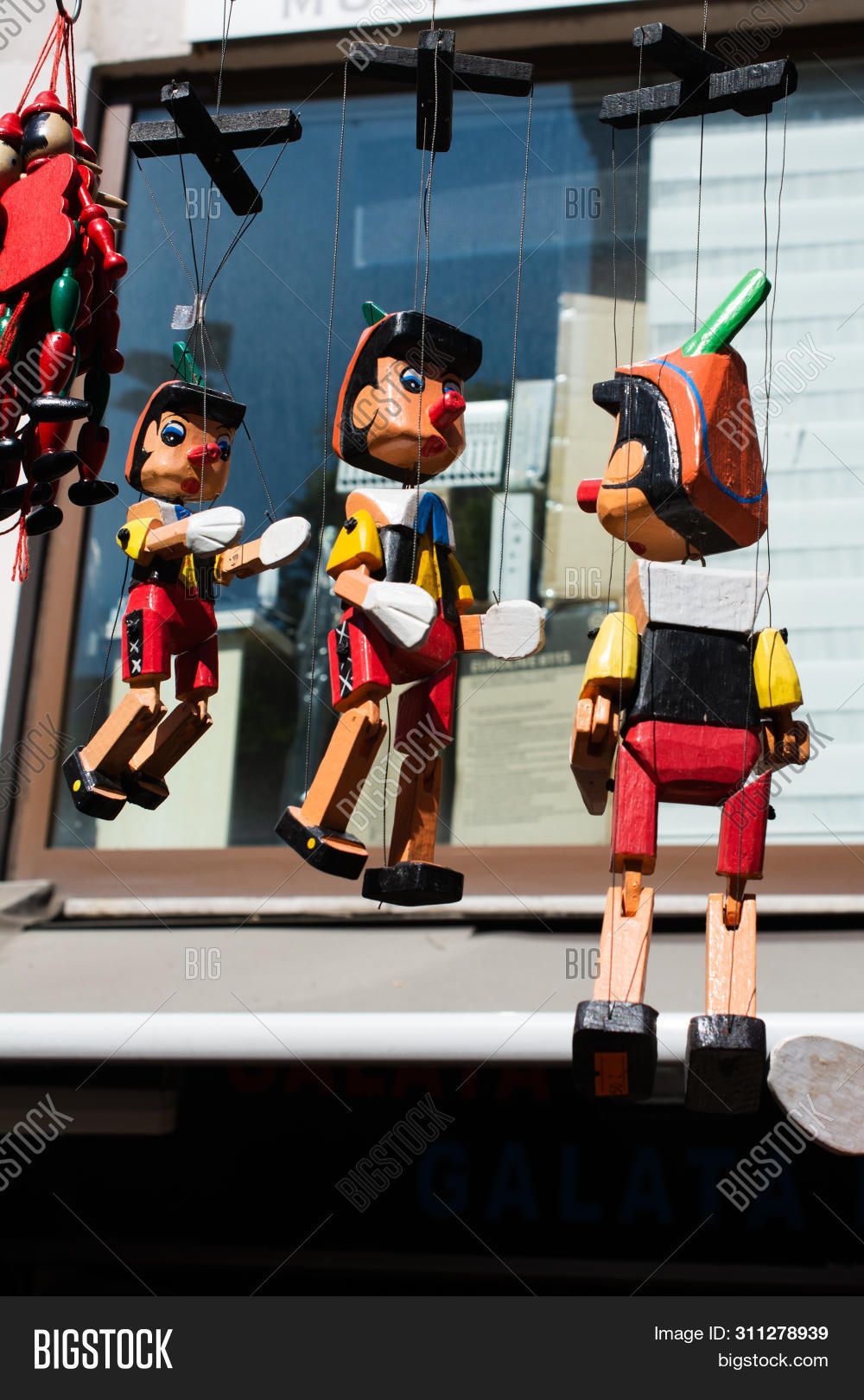 Wooden Pinocchio Dolls Image Photo Free Trial Bigstock
