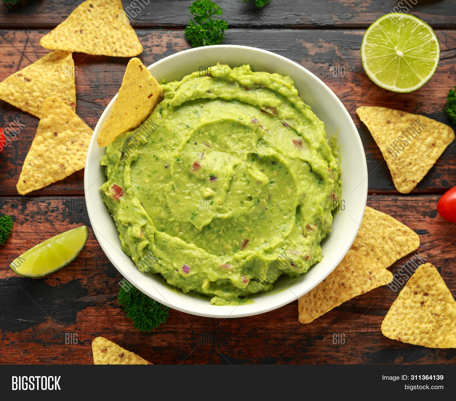 Bowl Fresh Guacamole Image & Photo (Free Trial) Bigstock