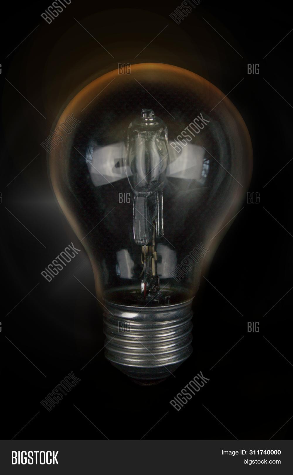 Light Bulb Front Black Image & Photo (Free Trial) Bigstock