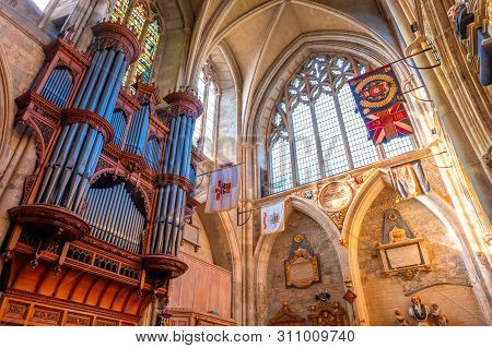 London, Uk - May 22 2018: Southwark Cathedral Has Been A Place Of Christian Worship For More Than 1,
