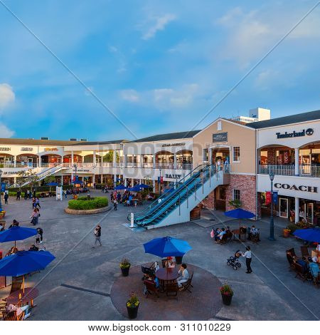 Osaka, Japan - October 29 2018: Rinku Premium Outlets Located Across From Kansai International Airpo