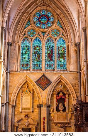 London, Uk - May 22 2018: Southwark Cathedral Has Been A Place Of Christian Worship For More Than 1,