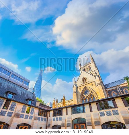 London, Uk - May 22 2018: Southwark Cathedral Has Been A Place Of Christian Worship For More Than 1,