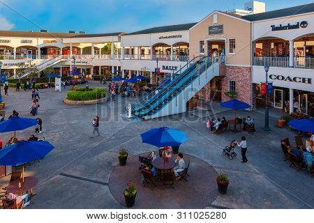 Osaka, Japan - October 29 2018: Rinku Premium Outlets Located Across From Kansai International Airpo