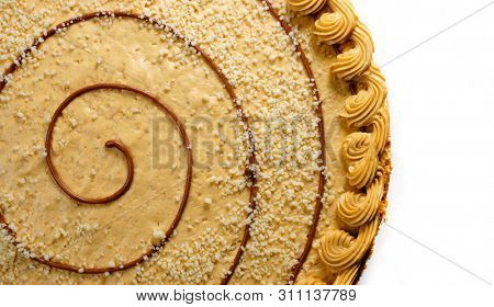 Chocolate cream cake. Famous throughout the world cake