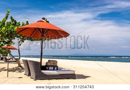 Paradise Geger Beach On Bali Island In Indonesia