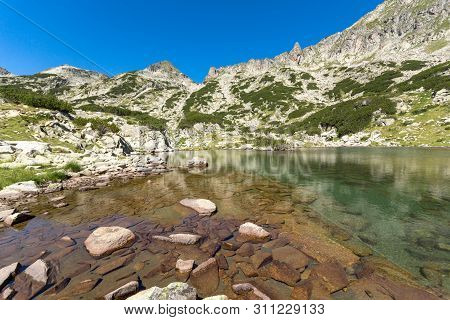 Amazing Landscape Of Samodivski Lakes Near Dzhangal Peak, Pirin Mountain, Bulgaria