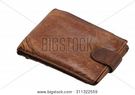 Purse On An Isolated White Background. Porte-monnaie
