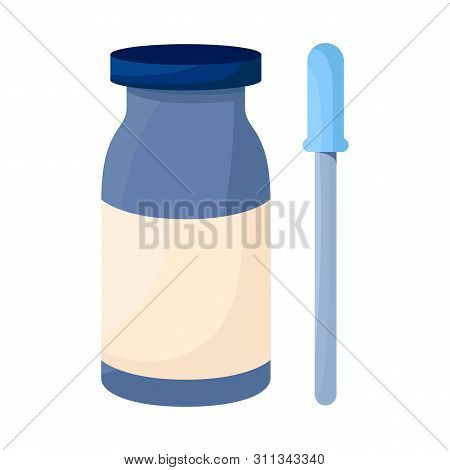 Vector Illustration Of Eye And Drops Icon. Set Of Eye And Product Stock Vector Illustration.