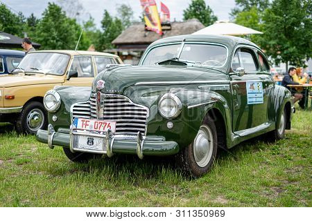 Paaren Im Glien, Germany - June 08, 2019: Full-size Car Buick Super Coupe. Die Oldtimer Show 2019.