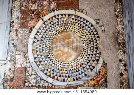The Floor Of The Room In The Church Of St. Nicholas In Demre.