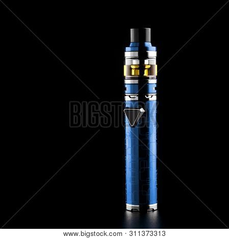 Electronic Cigarette Or Vaping Device On Black Background