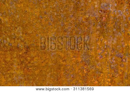 Dark Worn Rusty Metal Texture Background. Rust Texture On Metal Sheet Abstrack Background Concept. O