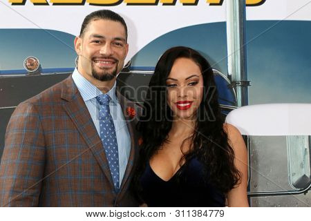LOS ANGELES - JUL 13:  Roman Reigns, Galina Becker at the 