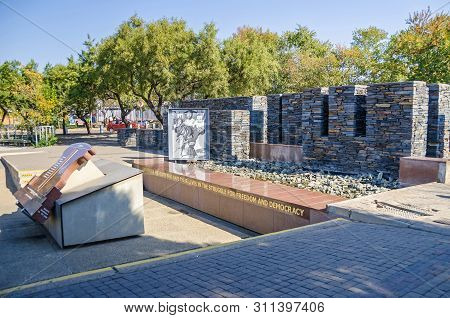 Johannesburg, South Africa - May 23, 2019: Hector Pieterson Memorial  In Soweto With A Famous Pictur