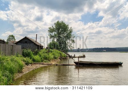 View Of The Visimo-shaitan Reservoir In The Summer. Visim Nature Reserve. Village Of Visim, Sverdlov