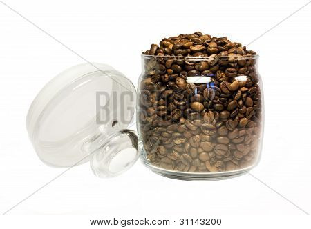 Kaffe i en krukke