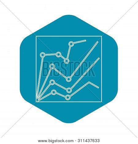 Financial Statistics Icon. Outline Illustration Of Financial Statistics Icon For Web Design