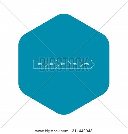 Percentage Diagram Icon. Outline Illustration Of Percentage Diagram Icon For Webicon. Outline Illust