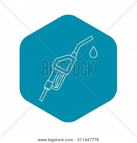 Fuel Nozzle Icon. Outline Illustration Of Fuel Nozzle Icon For Webicon. Outline Illustration Of Icon