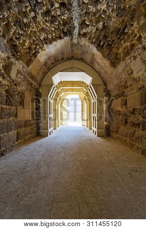 Mamluk Era Arched Stones Tunnel Leading To Al-muayyad Bimaristan (ancient Hospital), Darb El Labbana