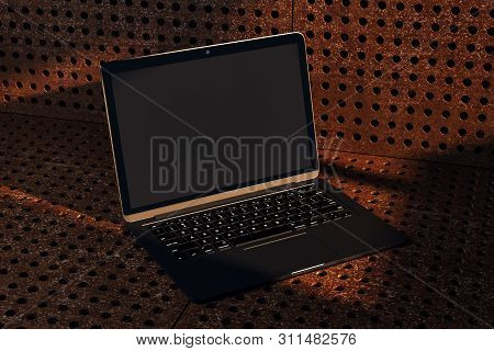 Empty Black Notebook