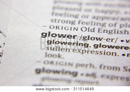 Word Or Phrase Glower In A Dictionary
