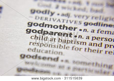 Word Or Phrase Godparent In A Dictionary