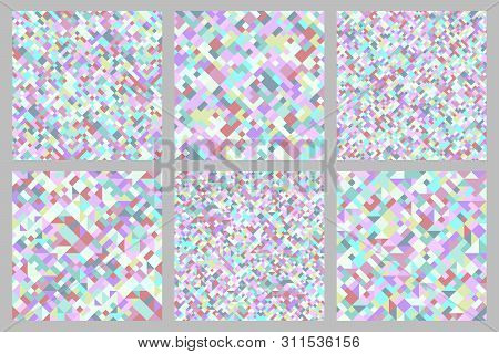 Geometric Pattern Background Design Set - Abstract Vector Illustrations