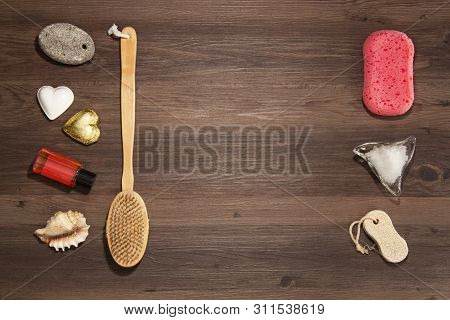 Bathroom Set, Items For Hygiene And Pleasure