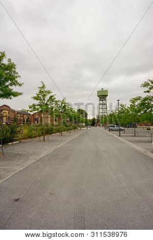 Dinslaken, Germany - 15/07/2019: Parking Space At 