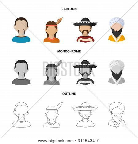 Vector Illustration Of Imitator And Resident Icon. Set Of Imitator And Culture Vector Icon For Stock