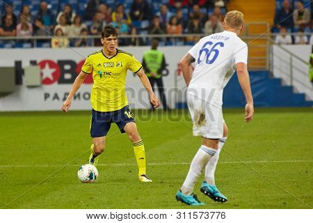 Rostov-on-don, Russia - July 13, 2019: Eldor Shomurodov Of Fc Rostov Controls The Ball During The Ru