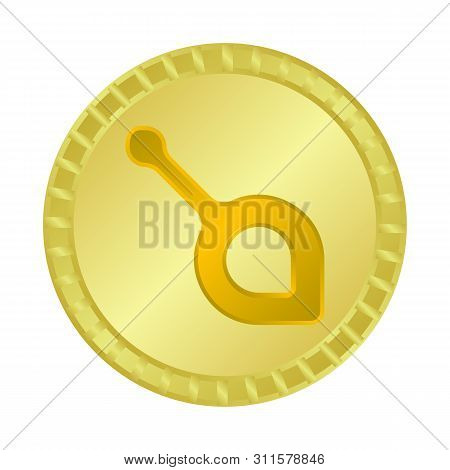 Vector Design Of Bytecoin And Gold Icon. Collection Of Bytecoin And Pictogram Stock Vector Illustrat