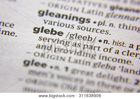 Word Or Phrase Glebe In A Dictionary