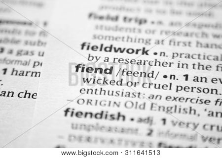 Word Or Phrase Fiend In A Dictionary