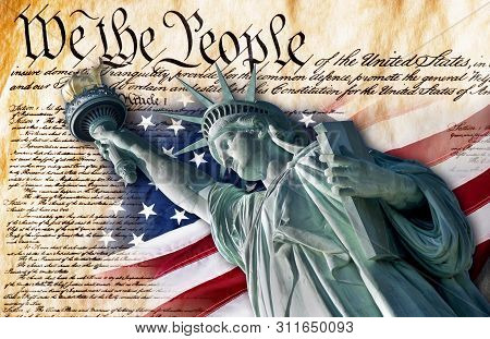 The Lady Liberty And We The People.