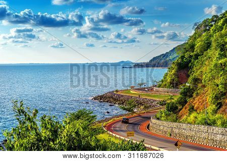 Noen Nangphaya View Point In Chanthaburi, Thailand.