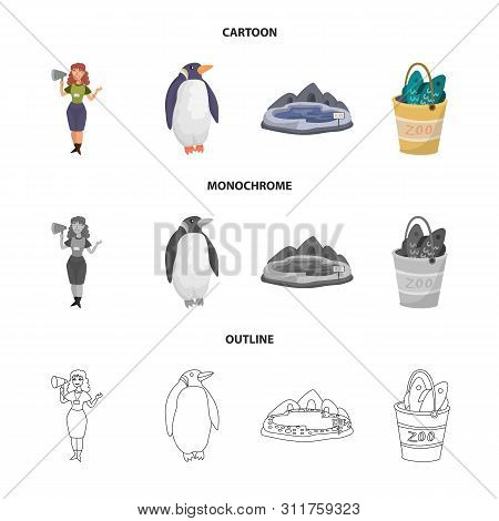 Vector Design Of Nature And Fun Logo. Collection Of Nature And Entertainment Stock Symbol For Web.