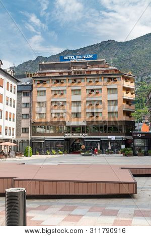 Escaldes-engordany, Andorra - June 3, 2019: Hotel Roc Blanc Andorra In Andorra.