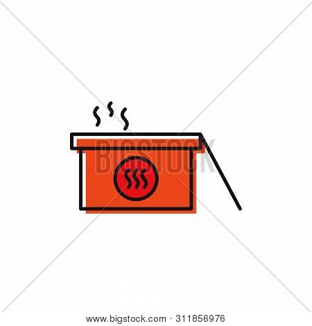 Hot Hot Tub Tub Vector Icon Isolated On White Background