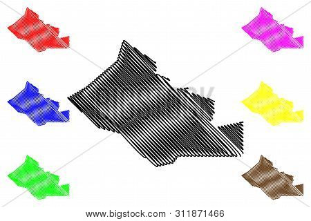 Kidal Region (regions Of Mali, Republic Of Mali) Map Vector Illustration, Scribble Sketch Kidal Map