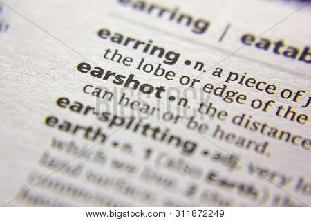 Word Or Phrase Earshot In A Dictionary