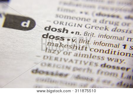 Word Or Phrase Doss In A Dictionary