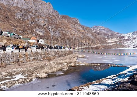 Tsomgo Lake (tsongmo Or Changu Lake) @5th December, 2018- Tsomgo Lake (tsongmo Or Changu Lake) Froze