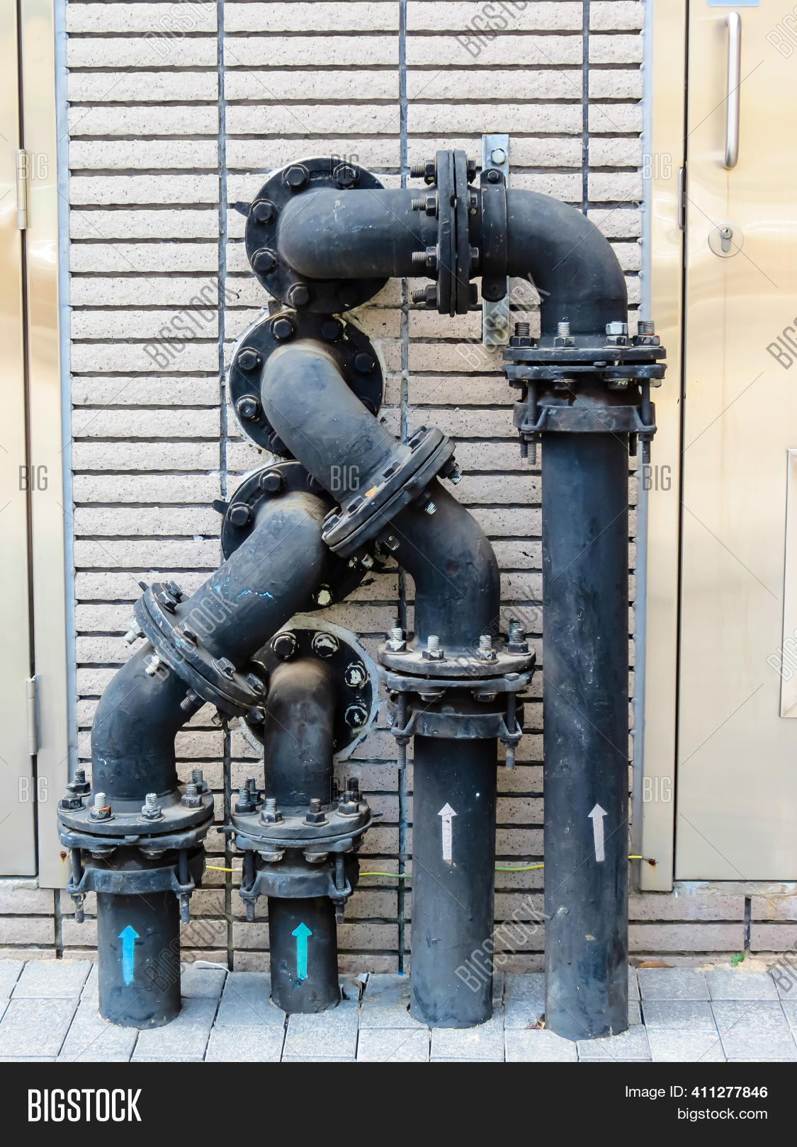 Old Plumbing Pipes On Image & Photo (Free Trial) | Bigstock