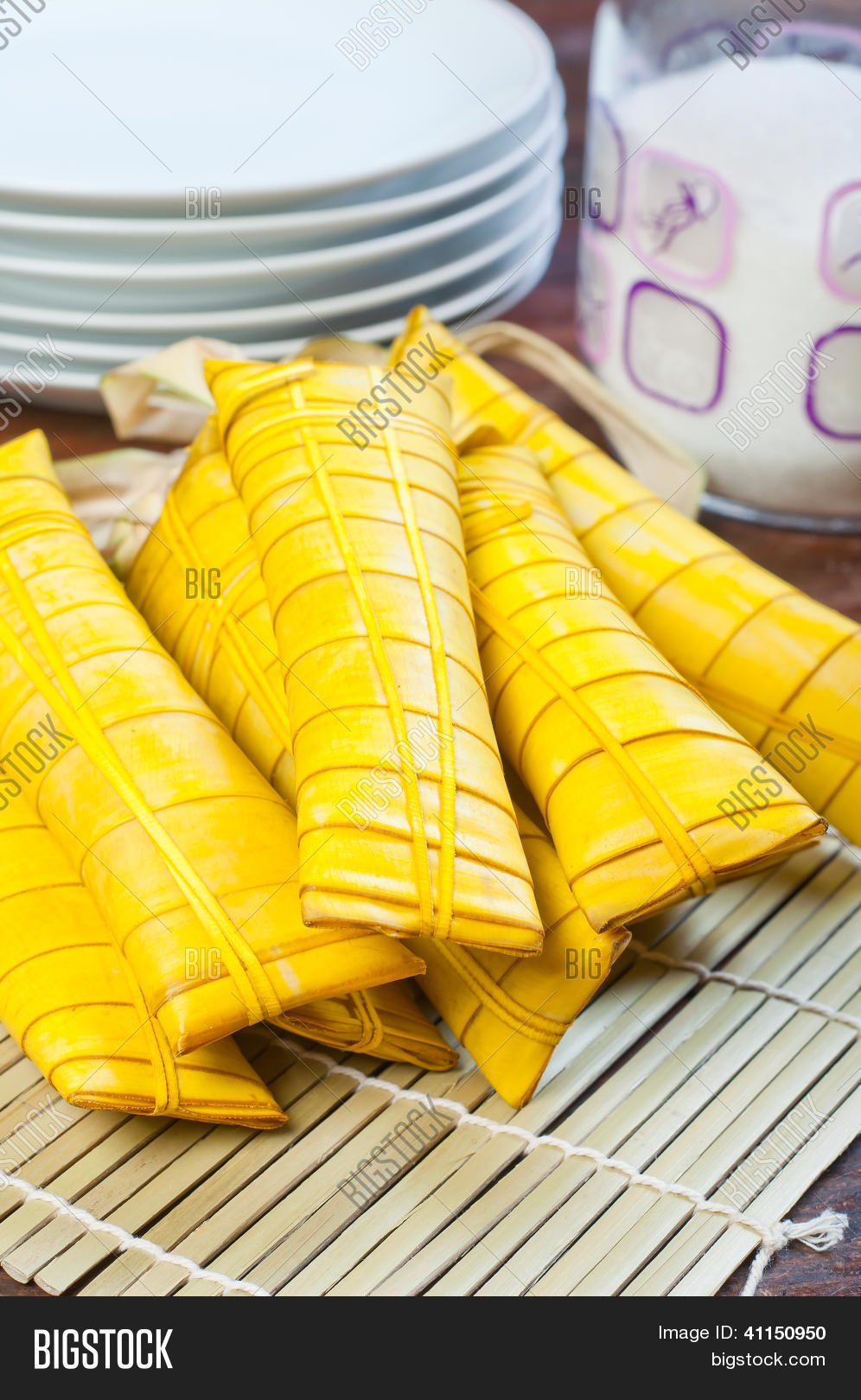 Rice Cake Wrapped Image & Photo (Free Trial) | Bigstock